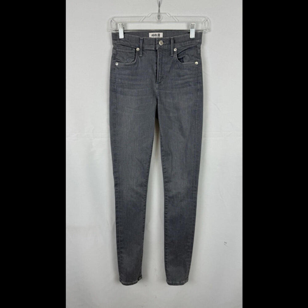 Agolde Sophie High Rise Skinny Jeans Gray Size 24x30